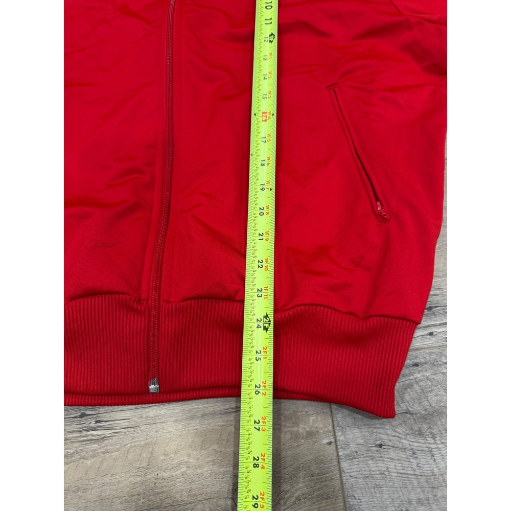 Adidas Originals Firebird Track Jacket Red White 3-Stripe Trefoil Mens Medium - Picture 5 of 8